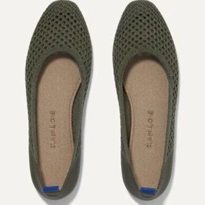 Rothy’s Square Mesh Shoes in Olive